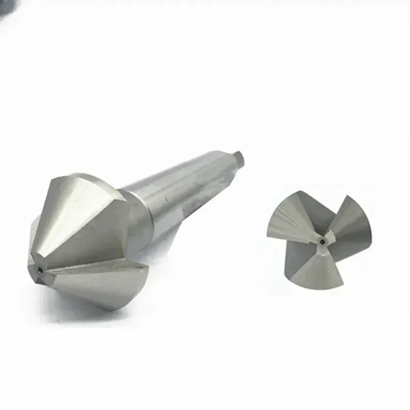 

HSS Morse Taper Shank 60 Degree Countersink Drill Bit 3 Cutting Edges Countersink Chamfering Drilling Cutter Tool