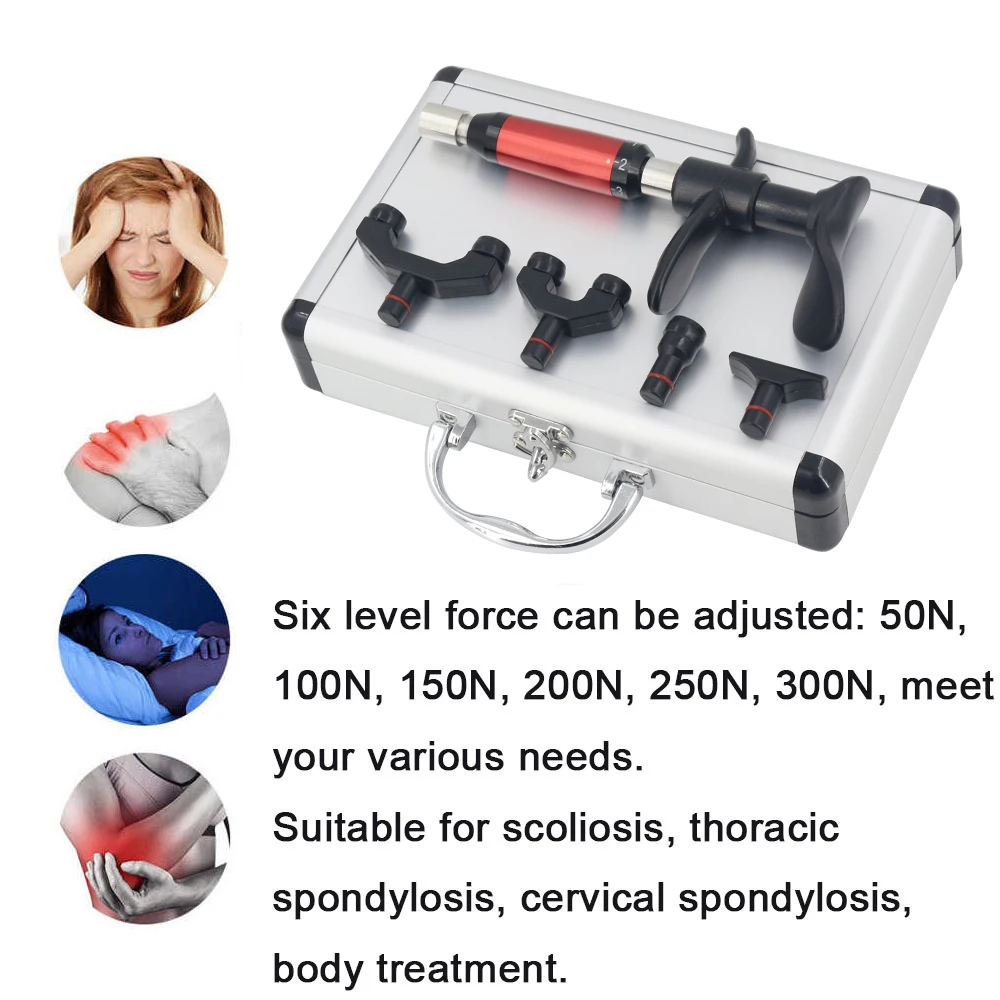 300N Manual Chiropractic Adjusting Tools Body Massage Activation Therapy Vertebration Massage Gun Portable