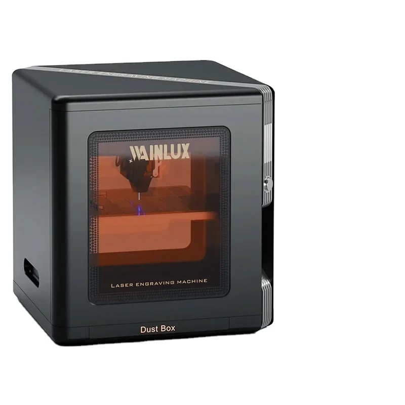 WAINLUX K8 Mini Blue Engraving Machine Printer Ultimate Desktop Engraver for Productivity DIY Small Businesses