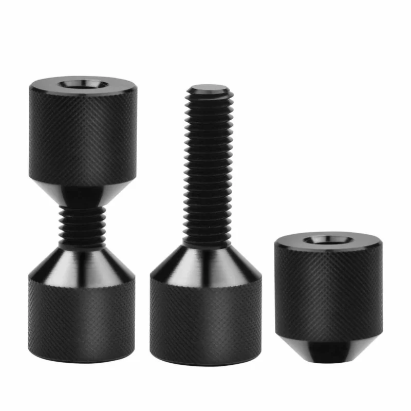 2 uds brida 2 agujeros Pin 1 1/8 pulgadas de diámetro pasador de alineación de brida de aleación de aluminio para orificios de perno de 3/8 a 1,0 pulgadas