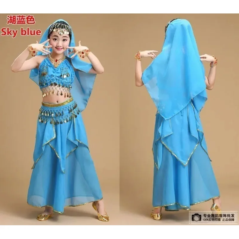 Ropa de baile profesional para niños, disfraz de danza del vientre para niñas, disfraces de Egipto, traje de danza del vientre para niñas, baile de Bollywood