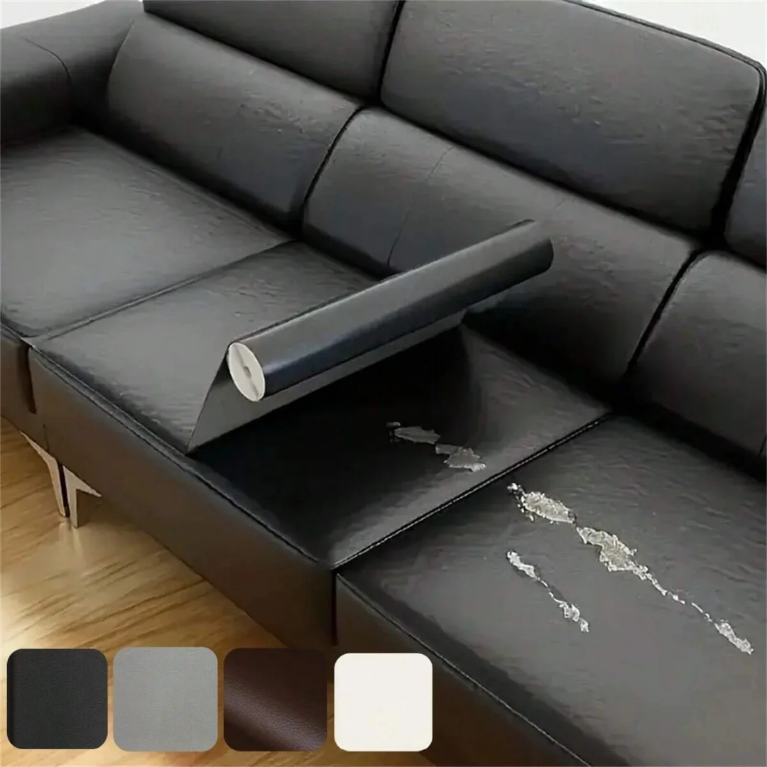 Autocollants auto-adhésifs 30cm x 2m, 1 pièce, Film de décoration pour la maison, Patch en Faux cuir auto-adhésif disponible dans une variété de couleurs, adapté pour