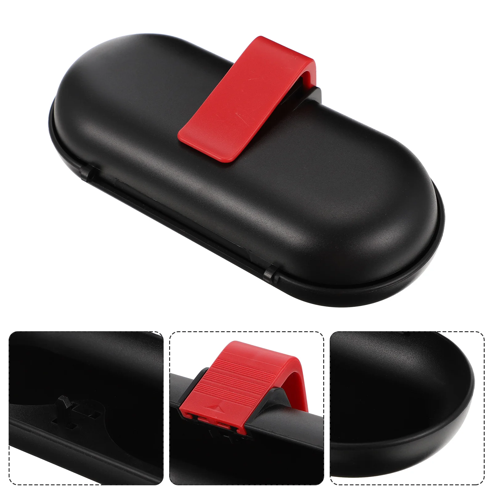 

Car Glasses Box Sunglasses Case For Sun Visor Car Eyeglasses Container Storage Organizer Auto Holder Slim Portable Dustproof