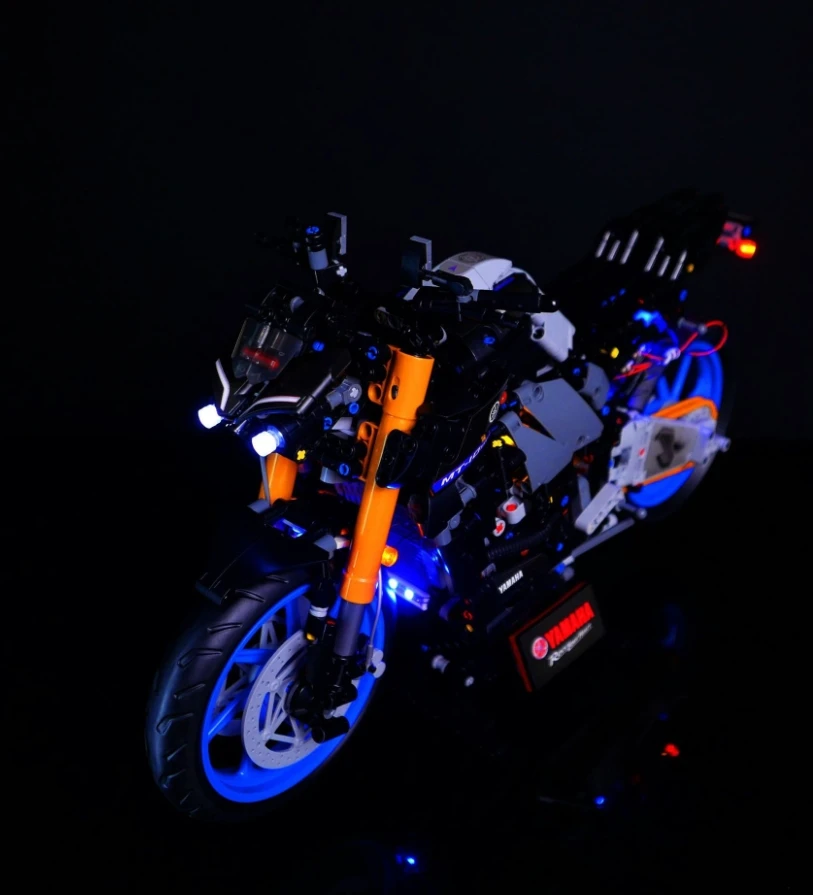 In magazzino 42159 moto con illuminazione 1478 pezzi MT-10 SP mattoni tecnici Building Blocks giocattoli bambini ragazzo compleanno giocattolo regali