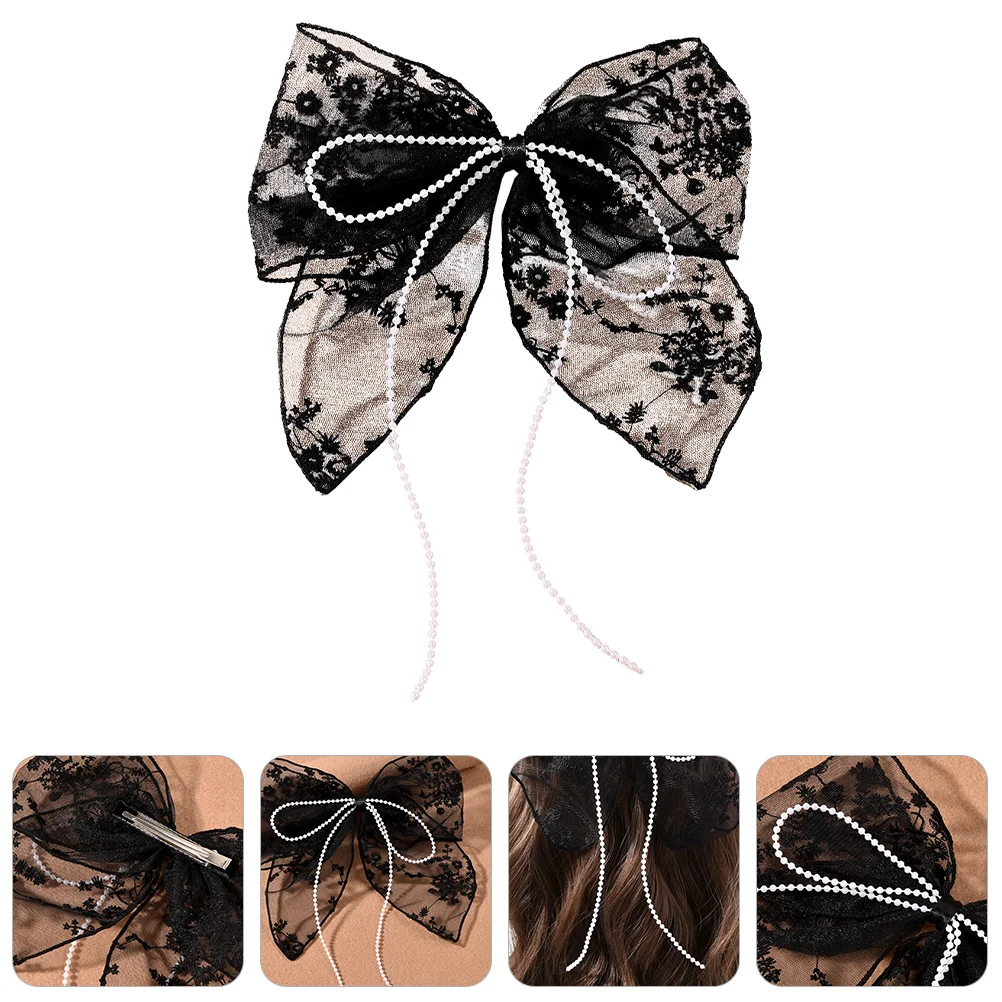 

Large Bow Bowknot Barrette For Thick Thin Bowknot Clip Curly Straight Wedding Party Hair Bow Clip Hair Accessory Tool