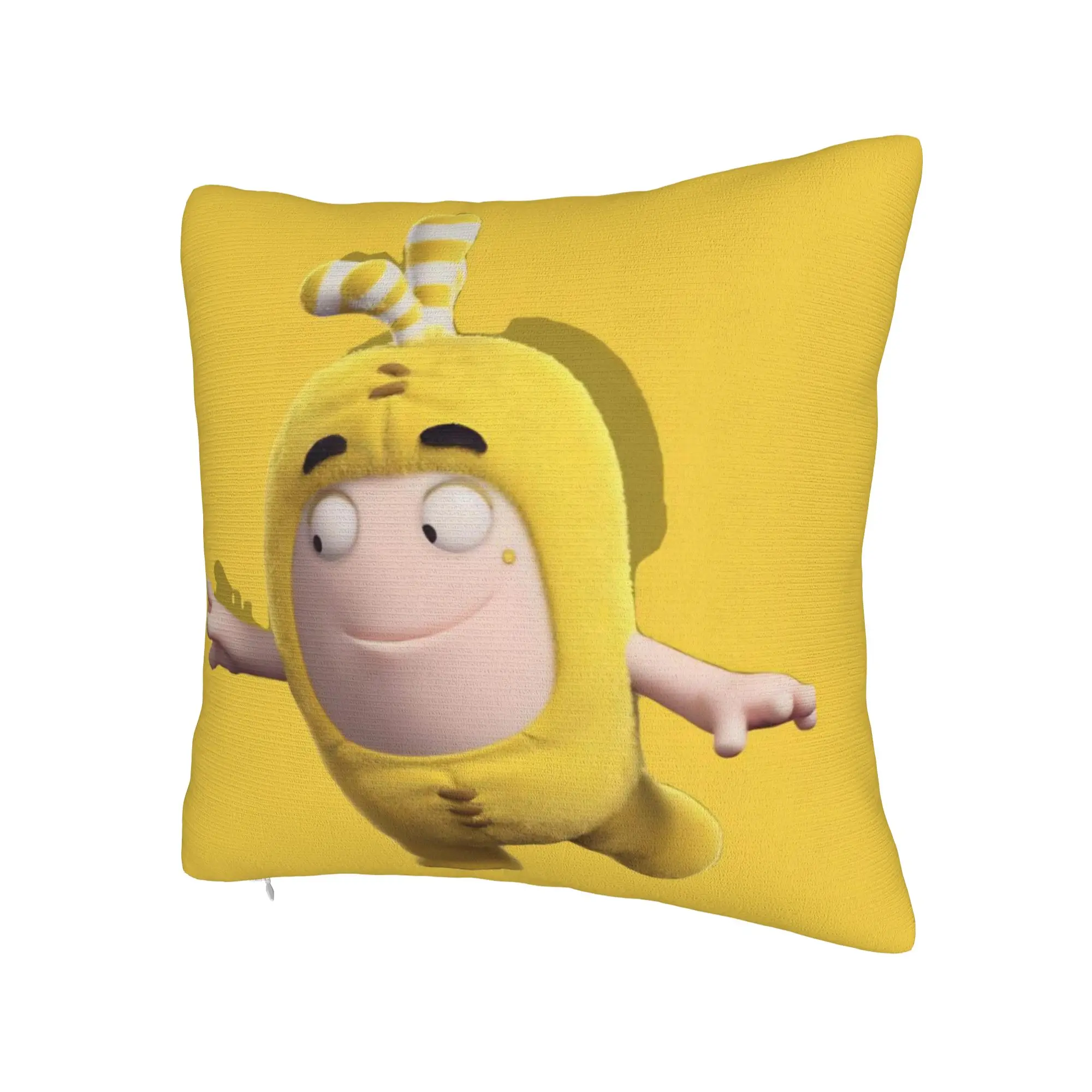 O-Oddbods Pillow Cover Stuff Soft Cushion Cover Decor  Pillow Case Cover Home Multi Size