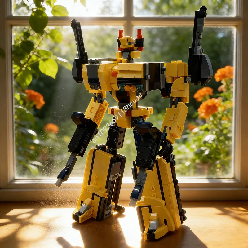 

728pcs MOC Icons Transformer Metroplex Sixgun Alternate Model Building Blocks Architecture Christmas Gifts Toys Creative Idea