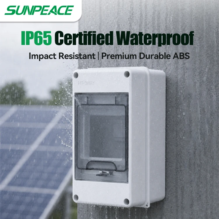 HT Series Junction Box 3 WAY PC Plastic Outdoor Electrical IP65 Waterproof Distribution Box switch box
