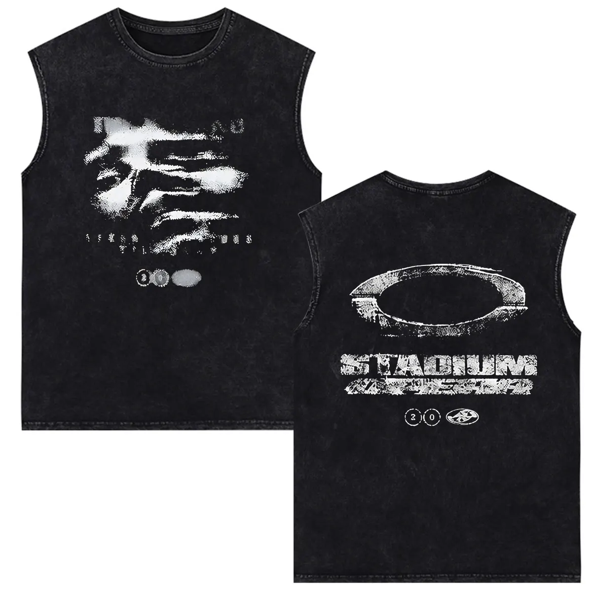 The Weeknd After Hours Til Dawn  Tour 2026 Print Vintage Washed Vest T-shirt Men Women Hip-hop Cotton Loose T-shirts Streetwear