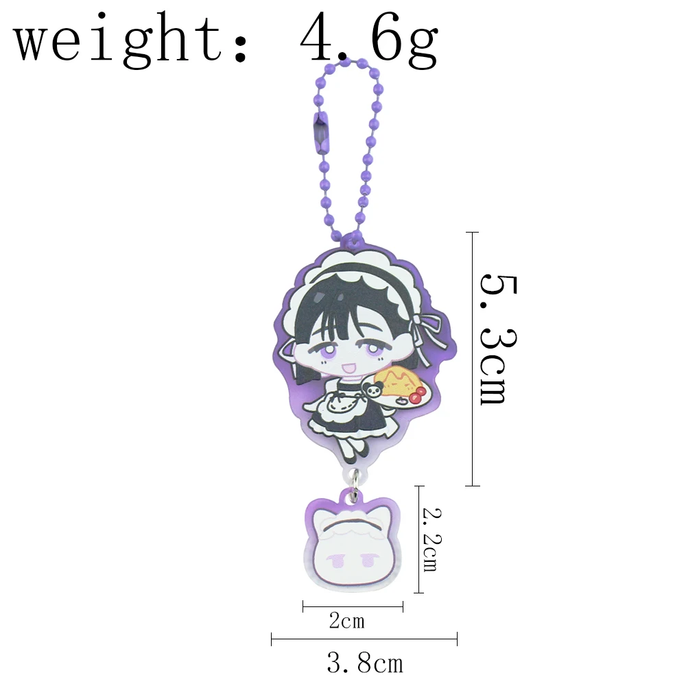 أنيمي الغريبة المرحلة سلسلة للسراويل المفاتيح الكرتون MIZI & SUA قلادة الاكريليك مفتاح سلسلة حقيبة الظهر المفاتيح هدية عيد ميلاد
