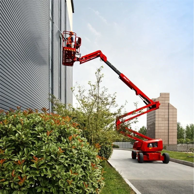 22m 20m 18m 16m 14m 12m Electric Articulated Boom Lift Self Propelled Cherry Picker Aerial Work Platform Seated Man Lift