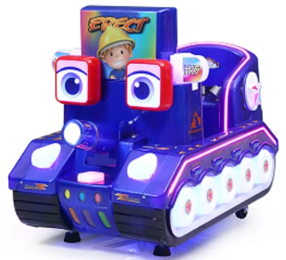 

Amusement Park Commercial Arcade Machines Coin Operated Kiddie Swing Rides Park Kids Tank Game Machine Equipment for Sale