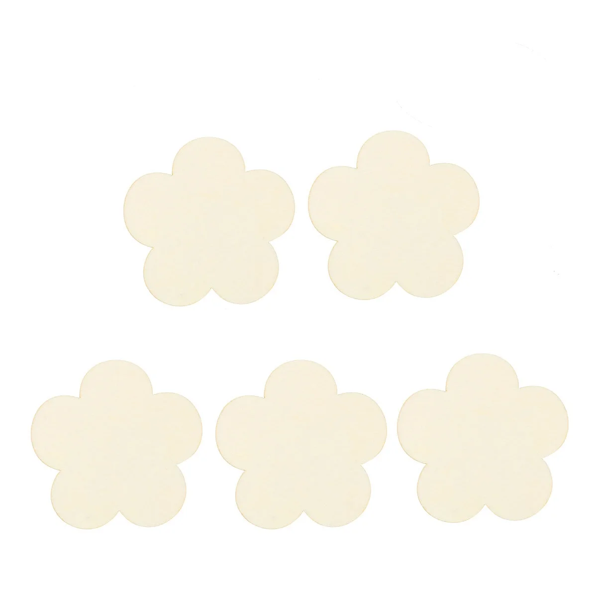 

10 Pcs Wooden Chips Wood Chips For Crafts Blossom Craft Blanks Unfinished Ornaments for DIY Party Wedding Sewing Accessories
