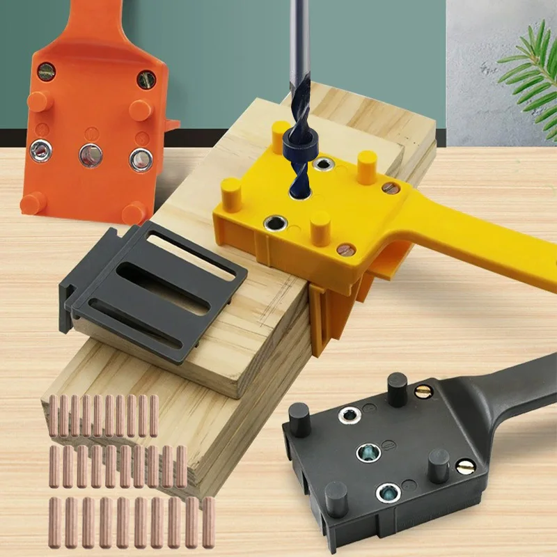 Strumento di localizzazione per trapano per la lavorazione del legno da 6/8/10mm foro regolabile guida per trapano tassello Jig foro dritto portatile