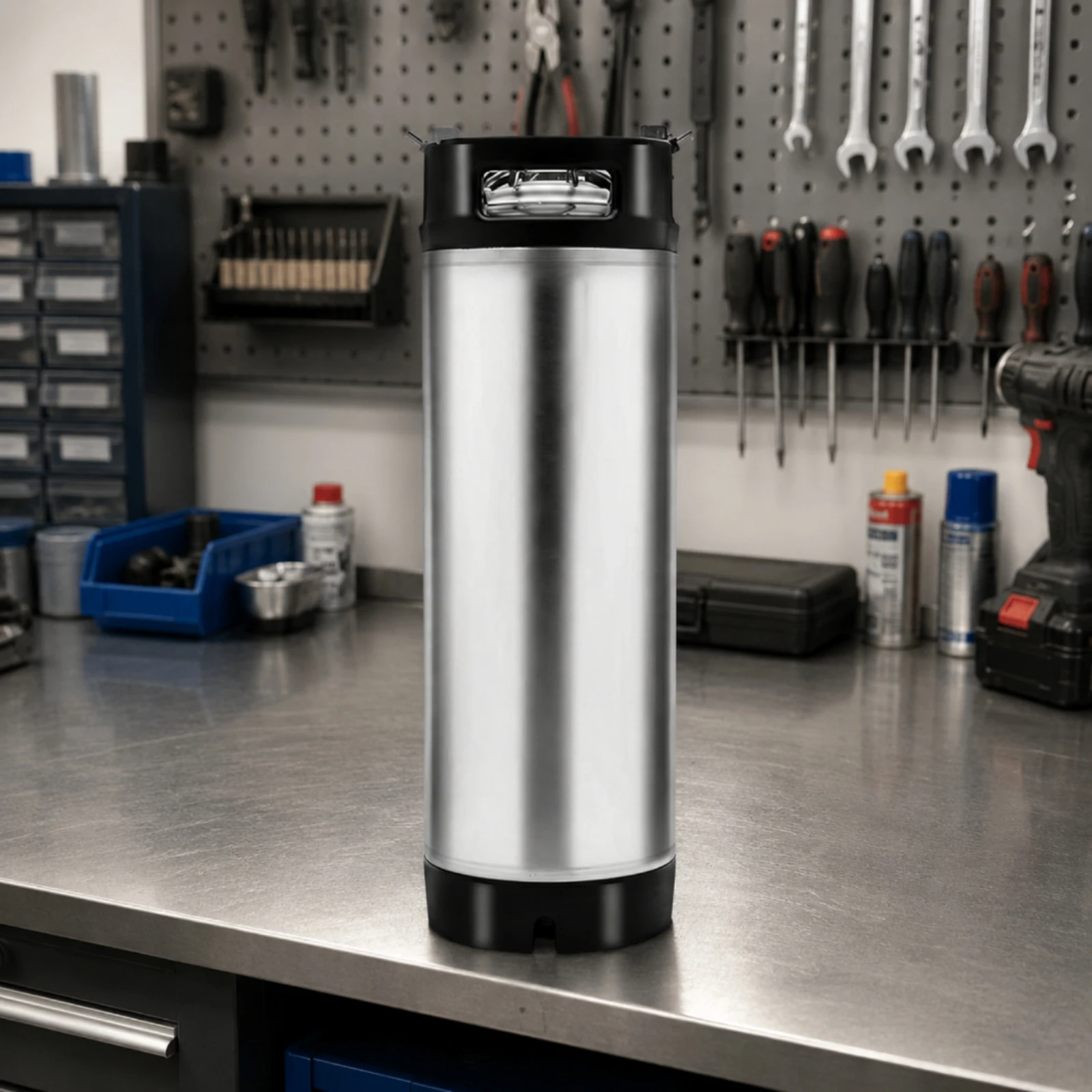 Ball-Lock Keg Polished Ball Lock Keg Beverage Storage Corrosion Resistant Drink Container Food Safe