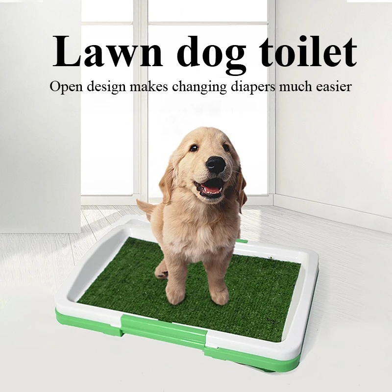 Pet toilet lawn dog toilet separate feces and urine dog bowl pet supplies no need to go outside to imitate grassland comfortable