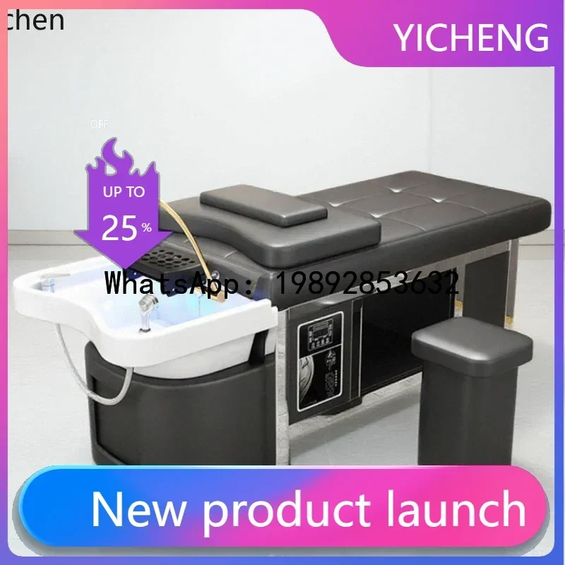 

MR ceramic basin head treatment shampoo bed barber shop special water circulation fumigation stainless steel