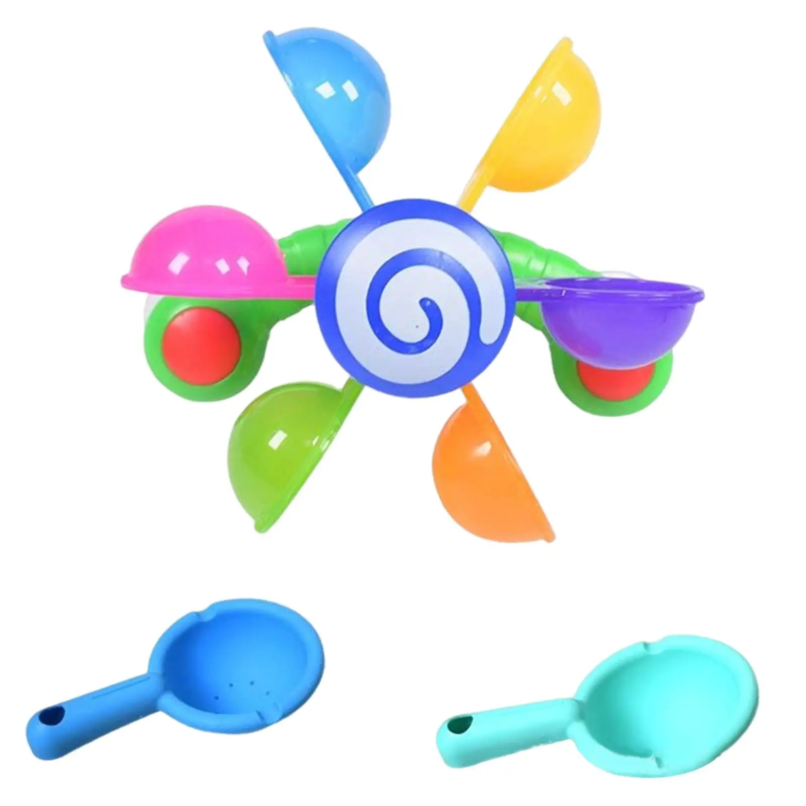 Baby Bath Windmill Suction Spinning Wheel Toy Kids Water Play Shower Spray Fun Bathtub Accessories for Toddlers
