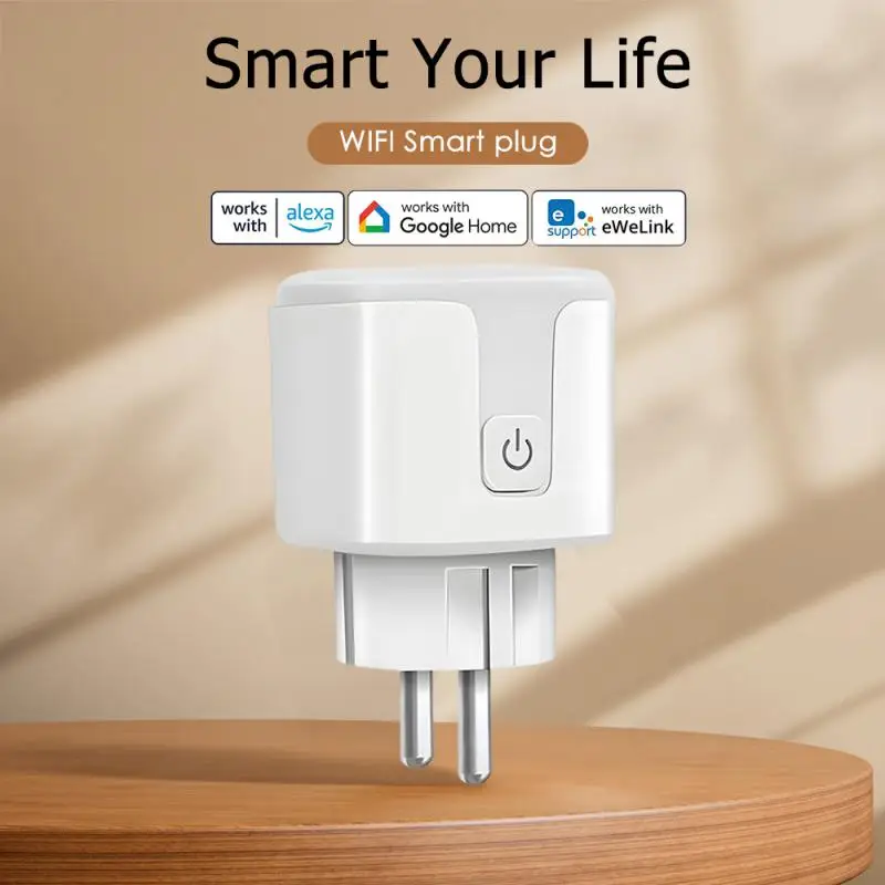 AUBESS Smart Socket EWelink/Tuya WiFi 16/20A EU Smart Plug monitoraggio dell\'alimentazione presa di temporizzazione Alexa Google Home Alice