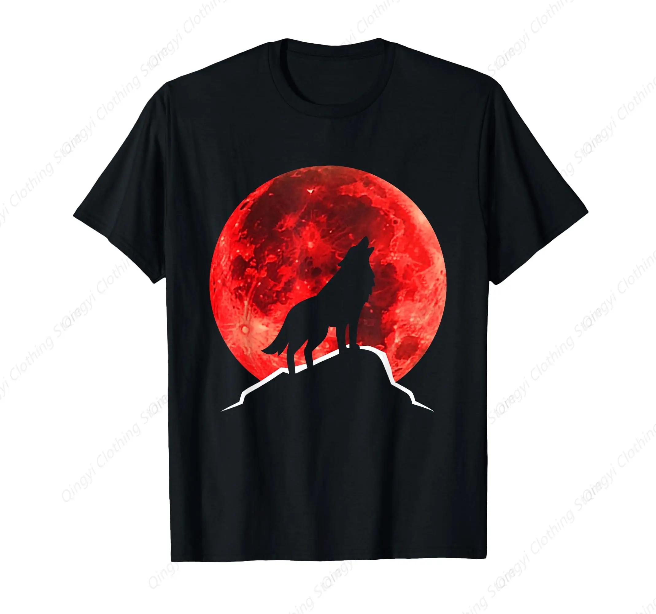 

Wolf Blood Moon Lunar Eclipse for Astronomy Fans Halloween T-Shirt