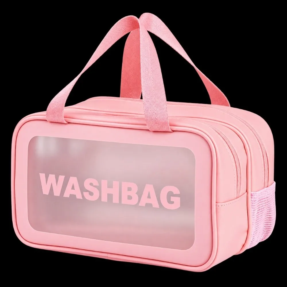 New Wet-Dry Separation Travel Wash Bag Double-Layer Waterproof Makeup Bag Large Capacity Cosmetic Storage Bag
