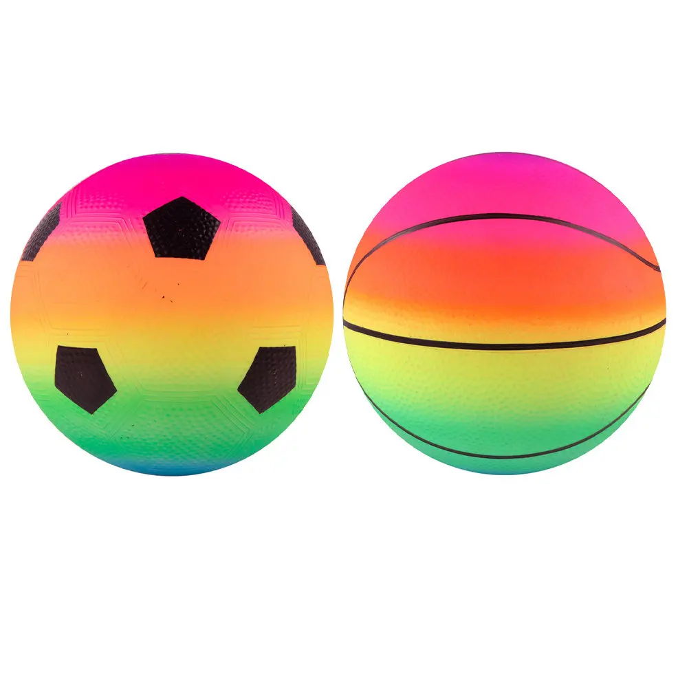Rainbow Bouncing Basketball Set for Kids – 2pcs Fun Sports Toy for Active Play & Brain Development