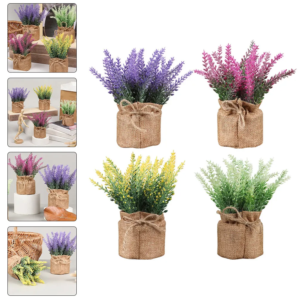 

Fake Wisteria Home Decor Simulated Tree Bonsai Desktop Artificial Flower Ornament