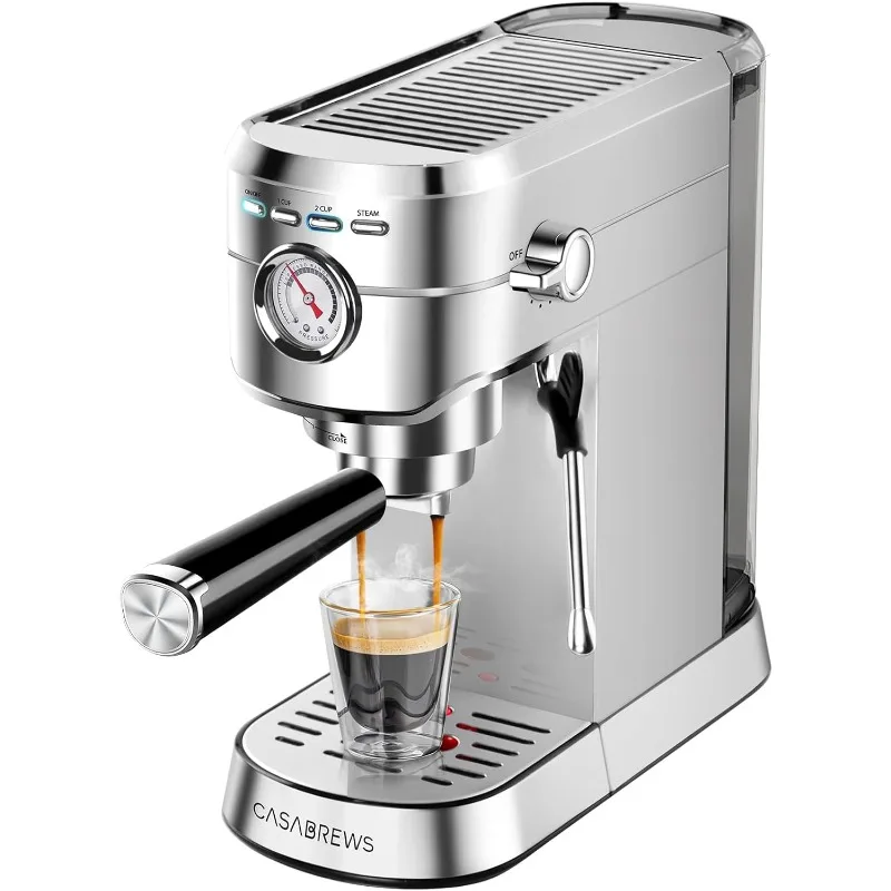 

Espresso Machine 20 Bar, Professional Espresso Maker with Milk Frother Steam Wand, Compact Espresso Coffee Machine with 34oz