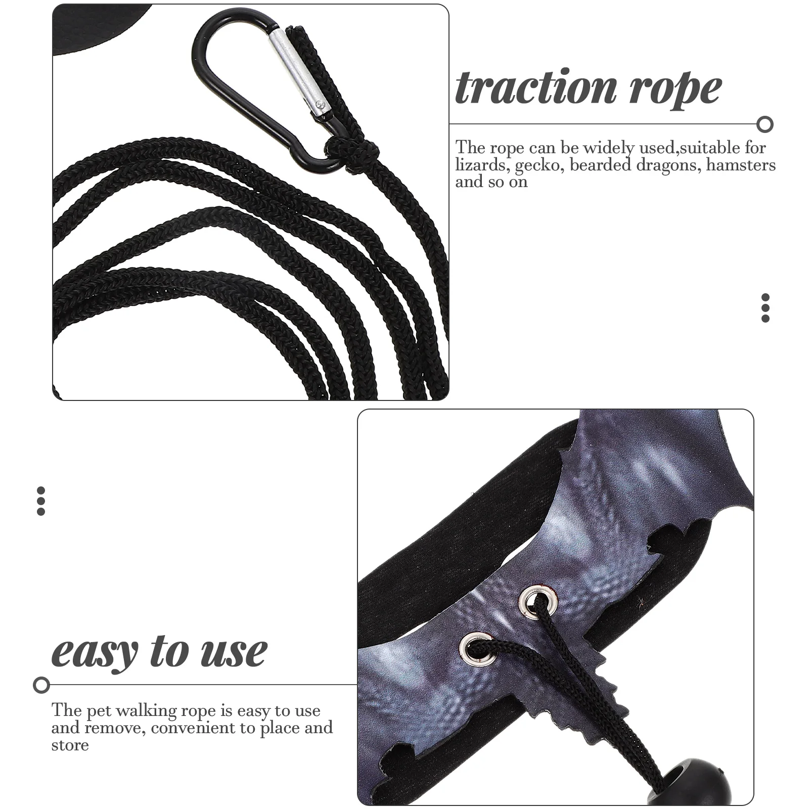 

Little Pet Bat Strap Reptile Cloth Leash lizard traction rope reptile hauling cable comfortable harness pulling strap pet