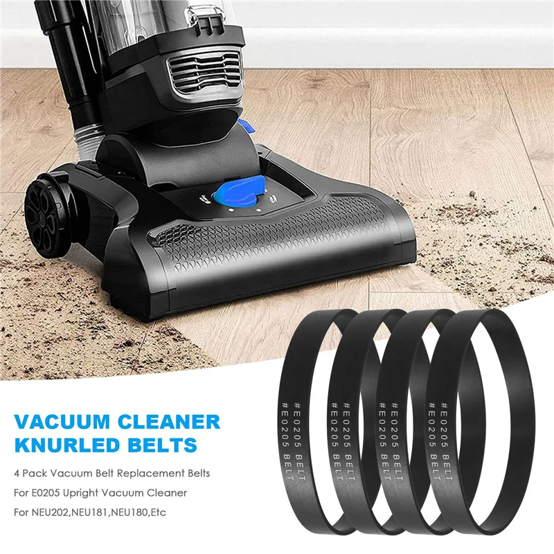 

-A90P 4 Pack Vacuum Belt Replacement Belts For Eureka Style U E0205 Upright Vacuum Cleaner,For Eureka NEU202,NEU181,NEU180,Etc