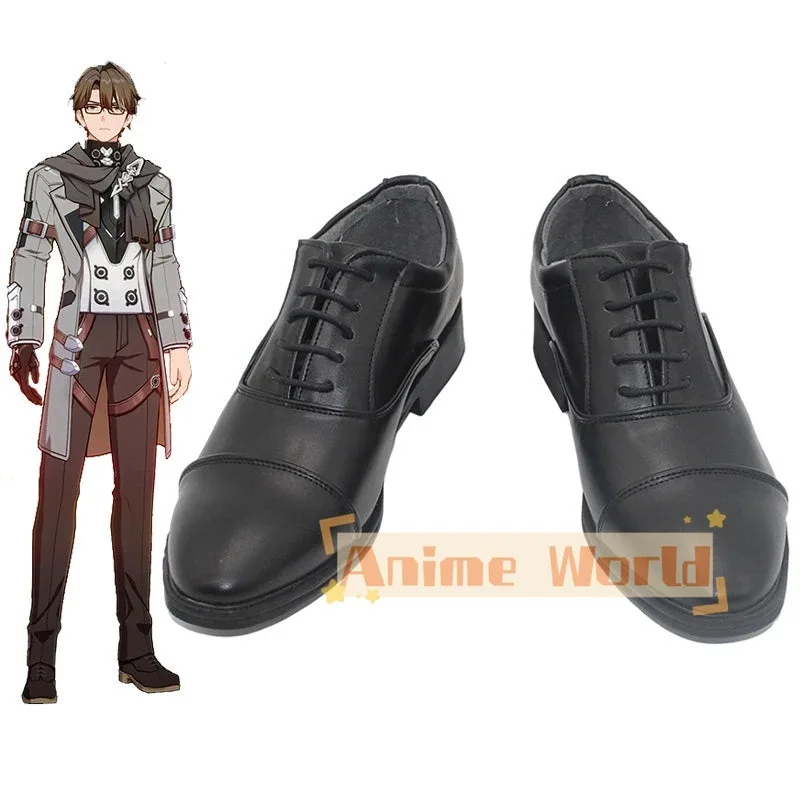 

Honkai: Star Rail Welt Cosplay Shoes PU Leather Shoes Halloween Carnival Boots Custom Made