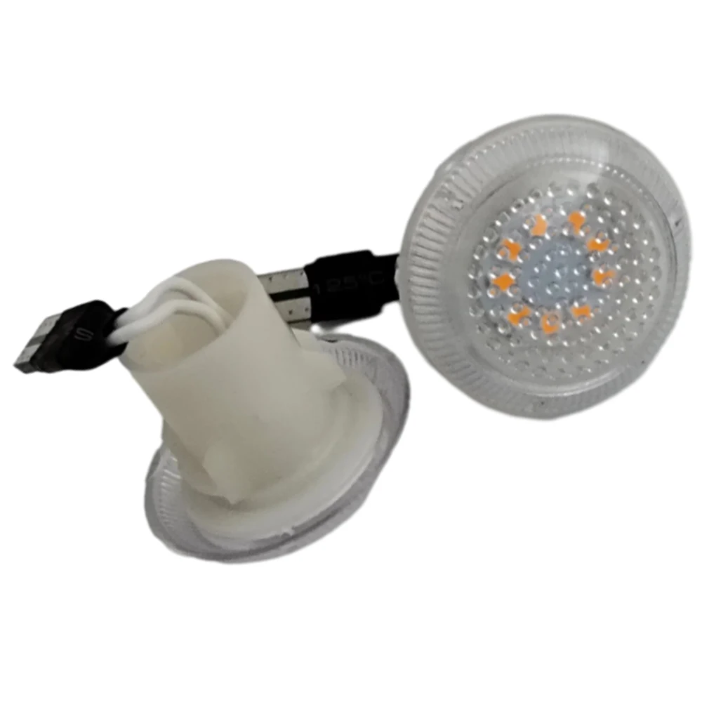 

2pcs (left+right) 9T1Z13K376A transparent cover yellow light leaf panel side signal light fit for Ford Transit Connect 2010-2021