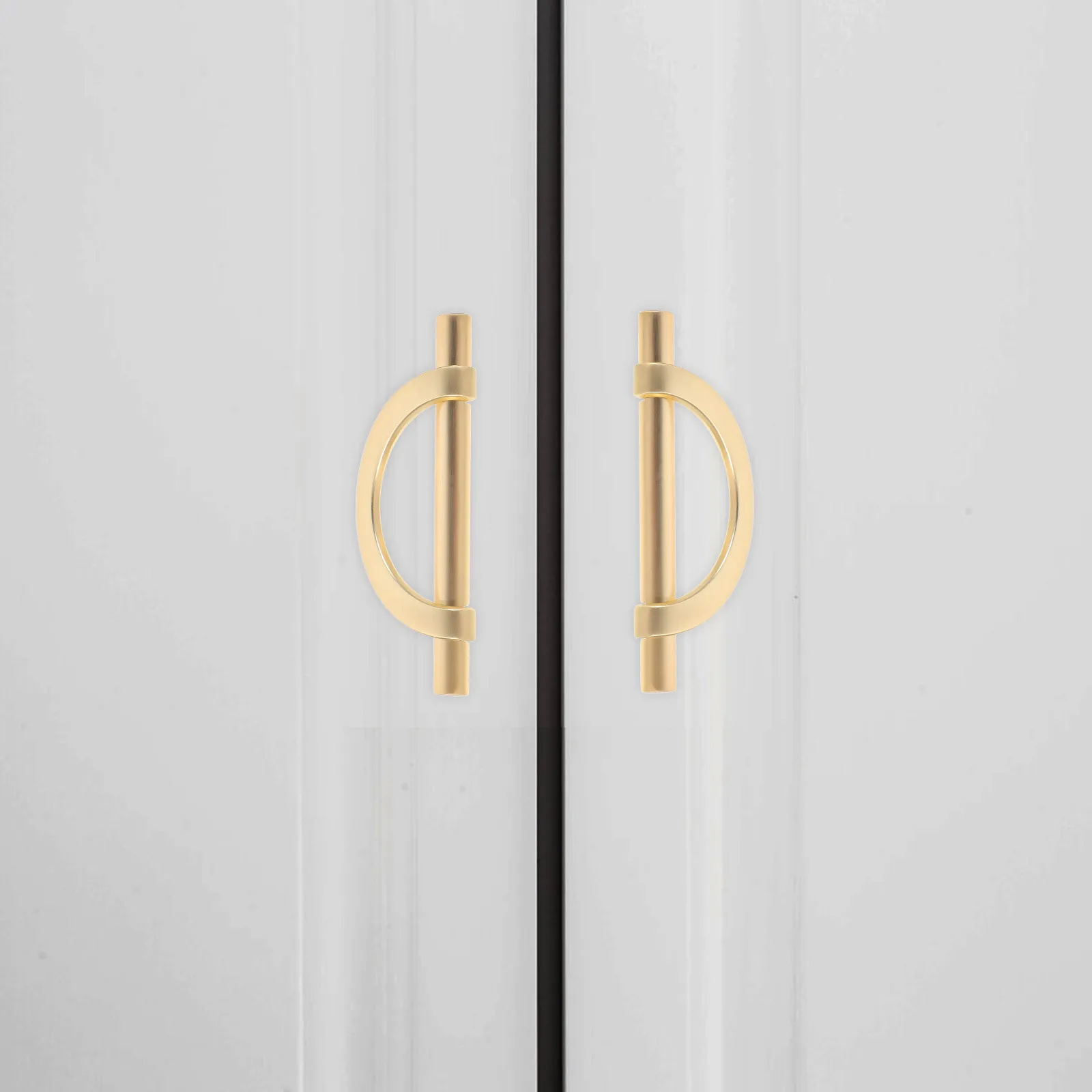 

2Pcs Zinc Alloy Cabinet Knobs Modern Furniture Handle Pulls for Wardrobe Dresser Drawer Cupboard Hardware Wardrobe Knobs