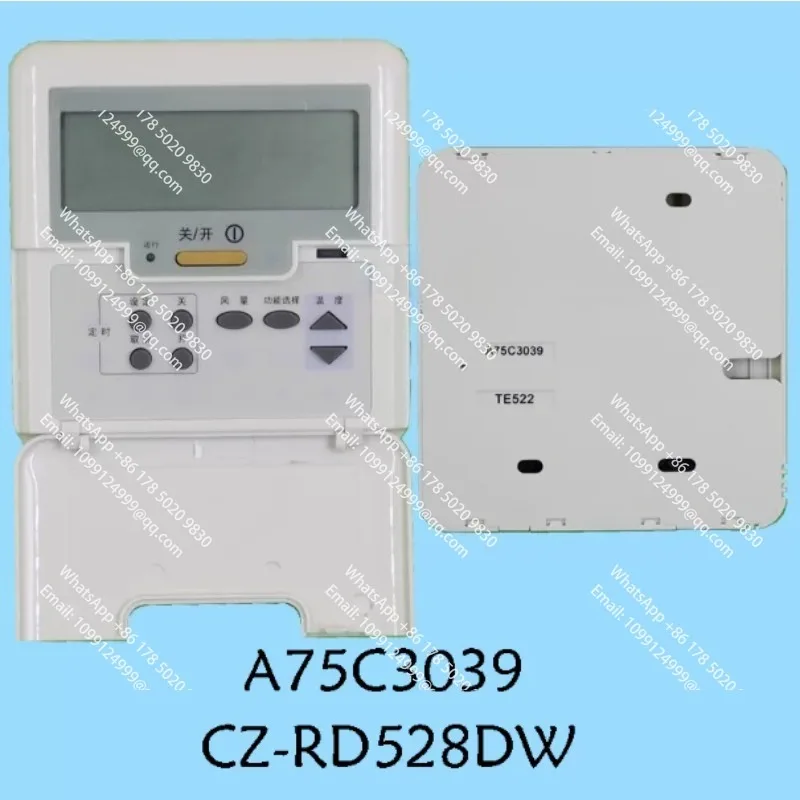 パナソニックセントラルエアコン用、ワイヤーコントローラー、エアダクトマシンa75c3039-cz-rd528dwコントロールパネル