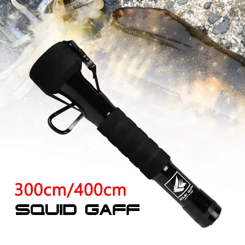 

Squid Anchor Fishing Hook 300cm 400cm Squid Gaff Preventive Retractable Fishing Hook Carbon Stainless Squid Hook Fishing Tackle