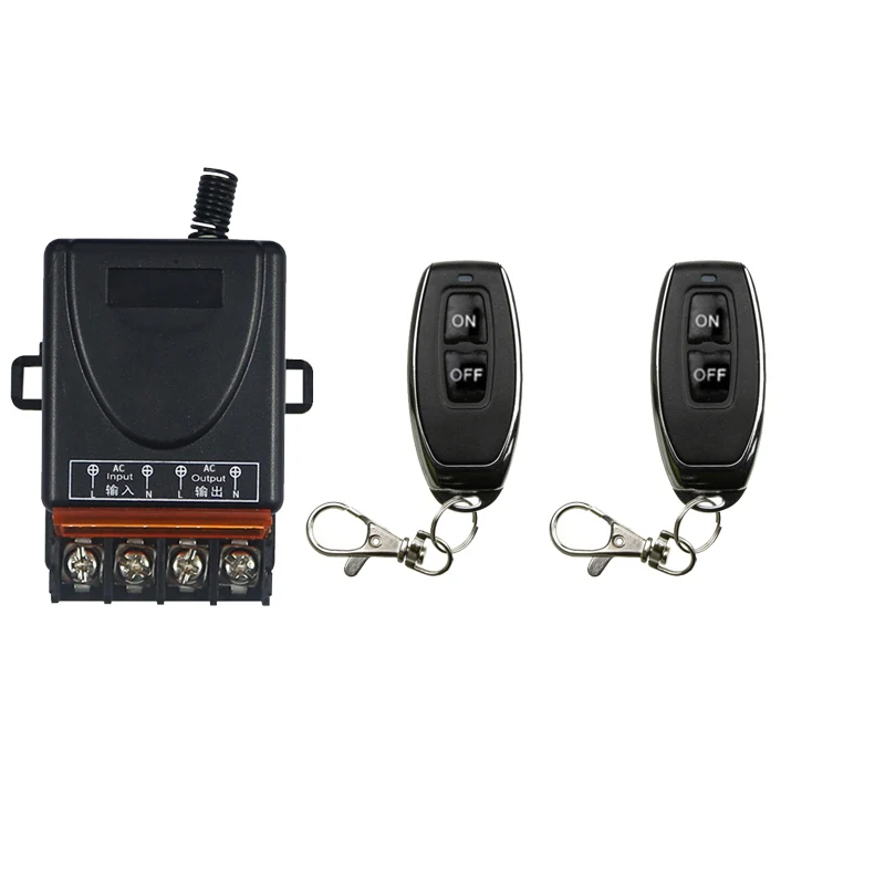 433MHz AC 220V 30A 1CH Wireless Remote Control Switch RF Relay Receiver with On Off Transmitter For Electric Appliance Lamp