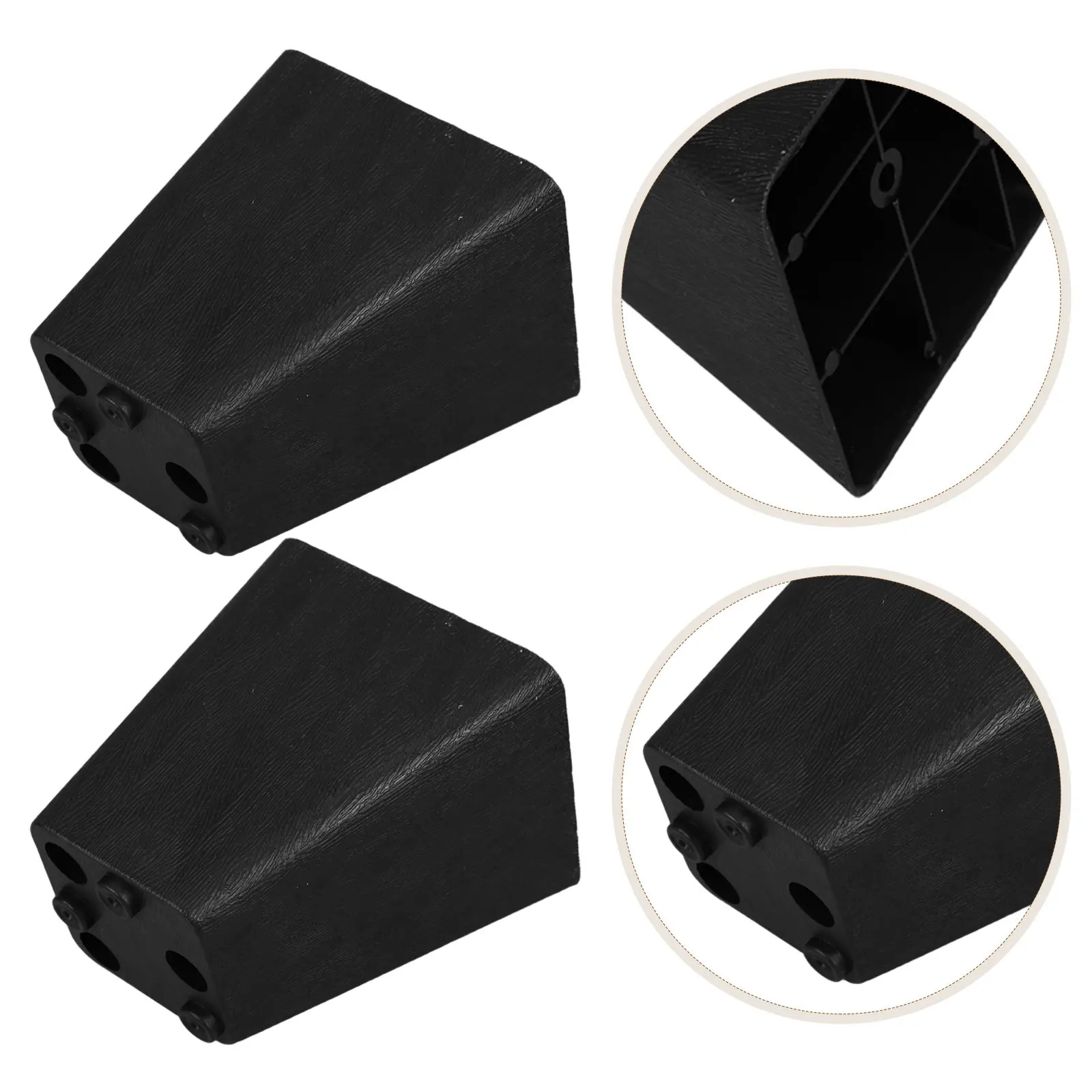 4Pcs Plastic Sofa Legs Furniture Feet Replacement 9.3cm Tall Heavy Duty Nonskid Riser for Couch Chairs Bed Cabinet Living Room
