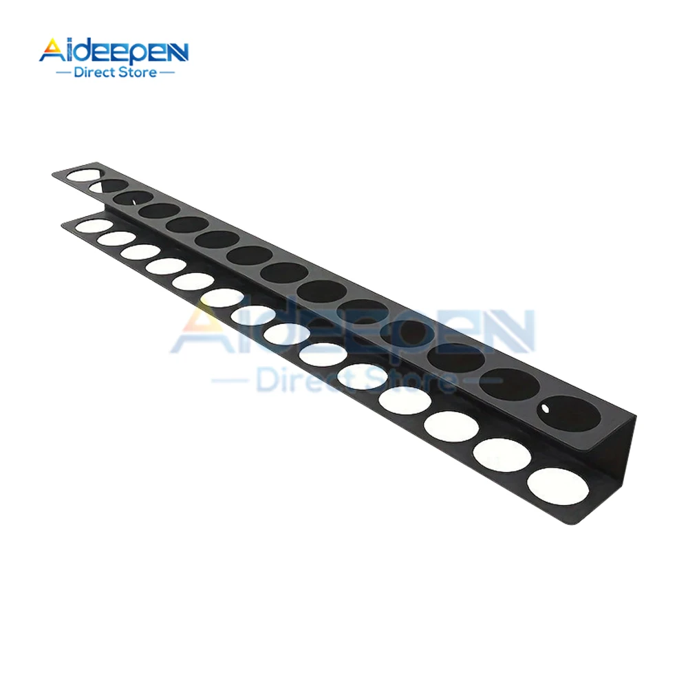 Wall-mounted 14-hole Hardware Tool Storage Rack Hammer/pliers/screwdriver Manual Tools Integrated Storage Base Stand