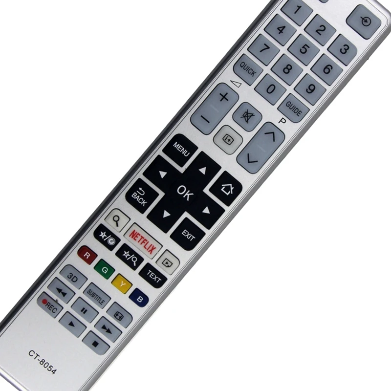 CT-8054 Remote Control Silver Remote Control ABS Remote Control Replaced Controller For TOSHIBA TV CT8054 55S3653DB