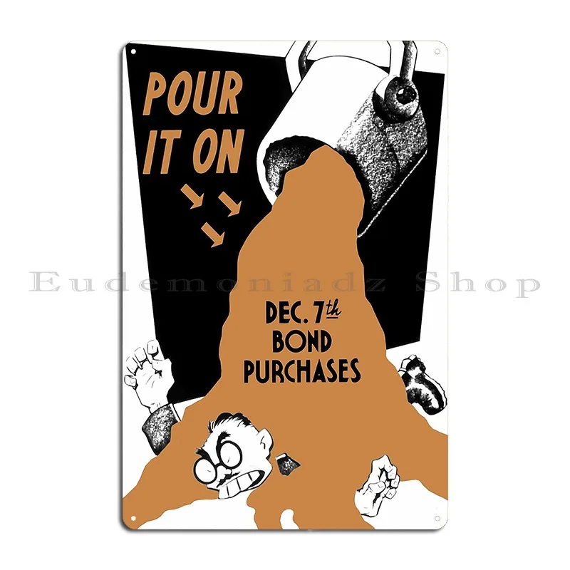 Pour It On Dec 7th Purchases Metal Sign Vintage Pub Mural Club Wall Decor Print Tin Sign Poster