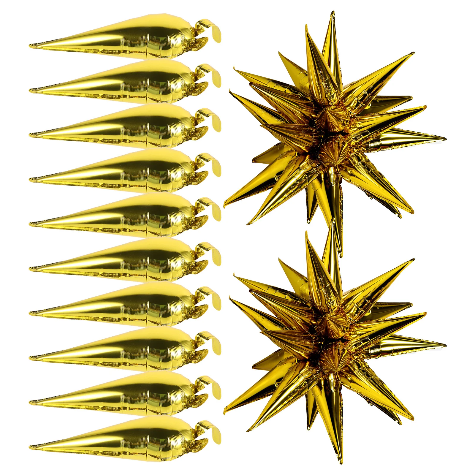 50 قطعة بالون زينة معدني مخروط ستار بالونات كبيرة لامعة احباط DIY بها بنفسك قوس بالونات للحفلات كابينة تصوير الاحتفال ديكور #3