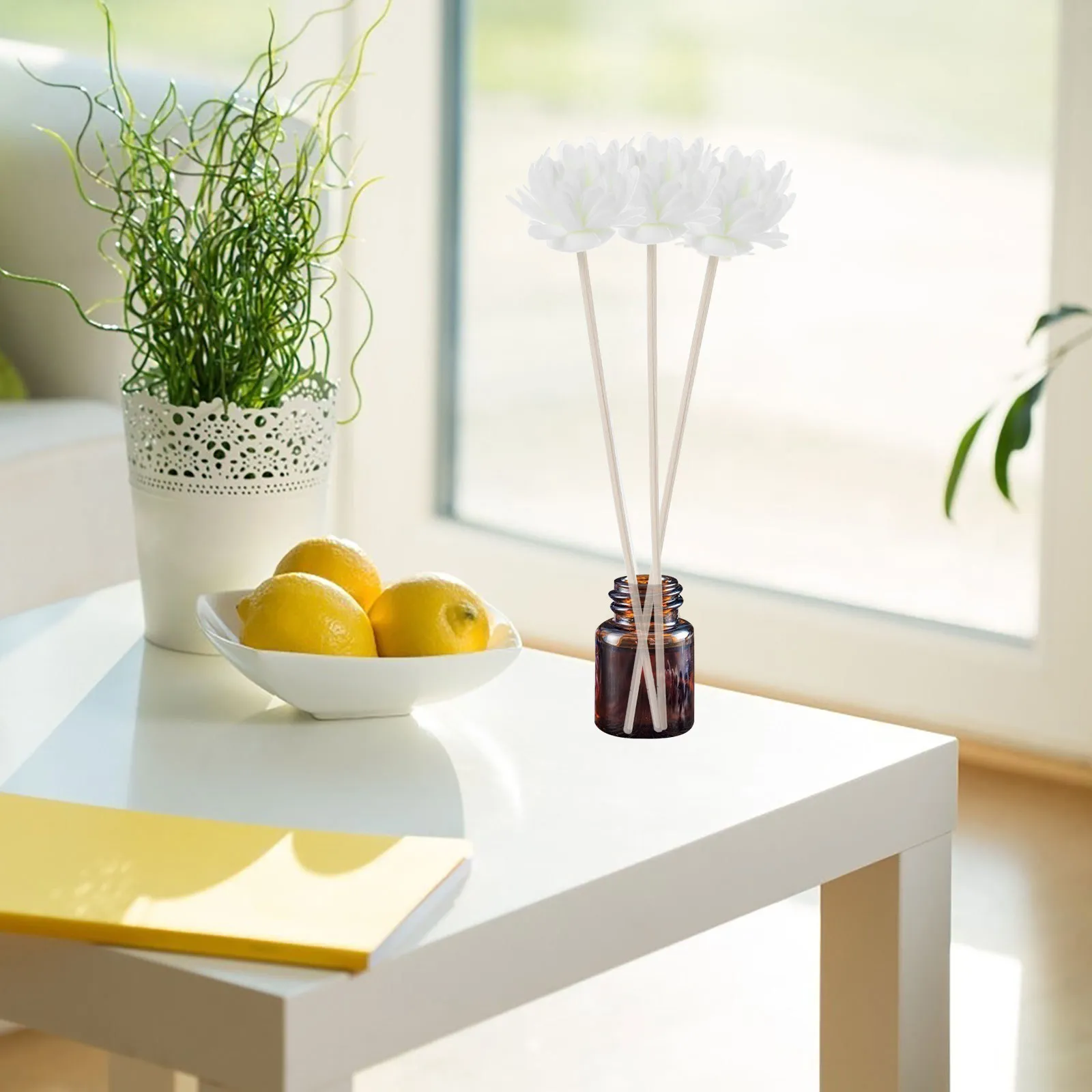 

6Pcs Artificial Flower Diffuser Sticks Decorative Aromatherapy Rods Essential Oil Aroma Diffusers Room Air Freshener