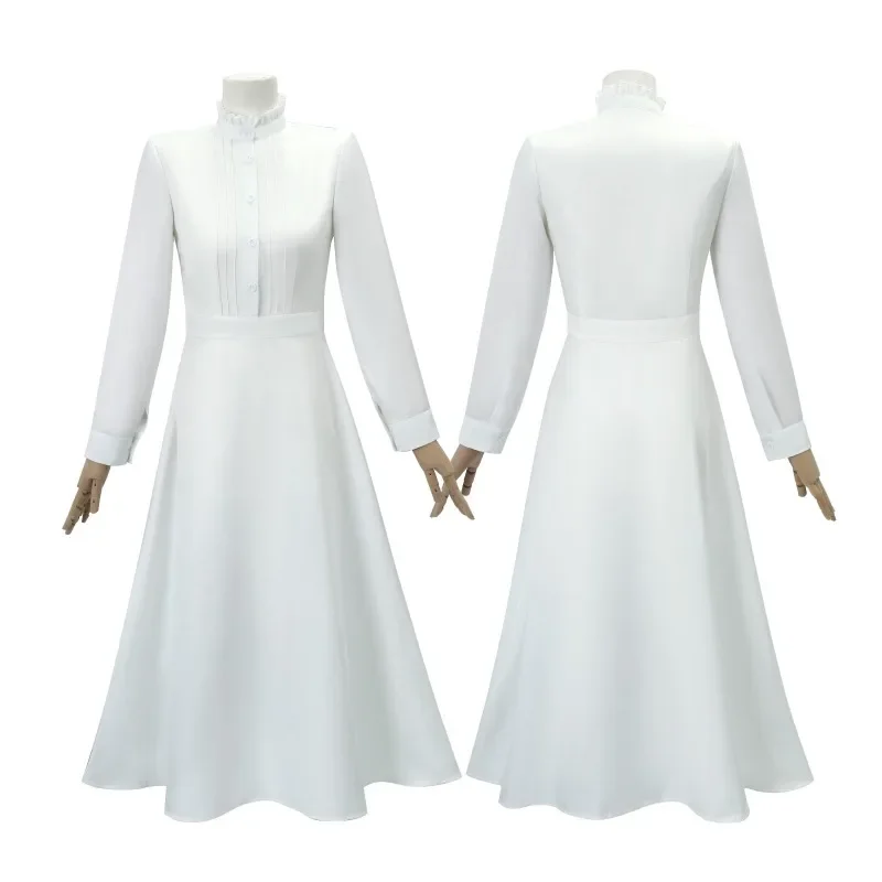 Disfraz de Cosplay de Anime Frieren, disfraz de helecho mágico, vestido, abrigo, conjunto completo con peluca para Halloween, carnaval, fiesta, puesta en escena