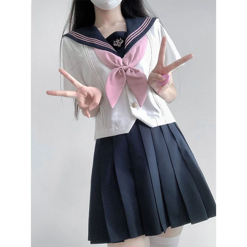 Xingyu Xingyuan Original Jk Uniform Set Long and Short Sleeve Sailor Suit Accordion Pleated College Trend