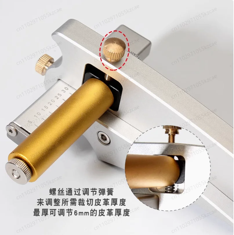 

Регулируемый ручной резак для кожи, корпус из алюминиевого сплава, для раскроя материалов шириной 0,5-6,5 см, для DIY-проектов