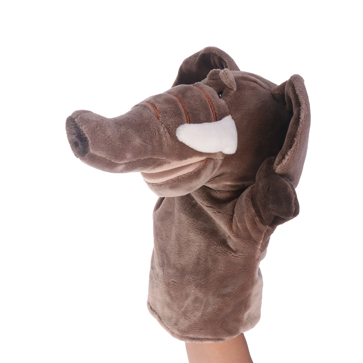 Marioneta de mano elefante suave educativo familia narración mejorar habilidades de comunicación animales