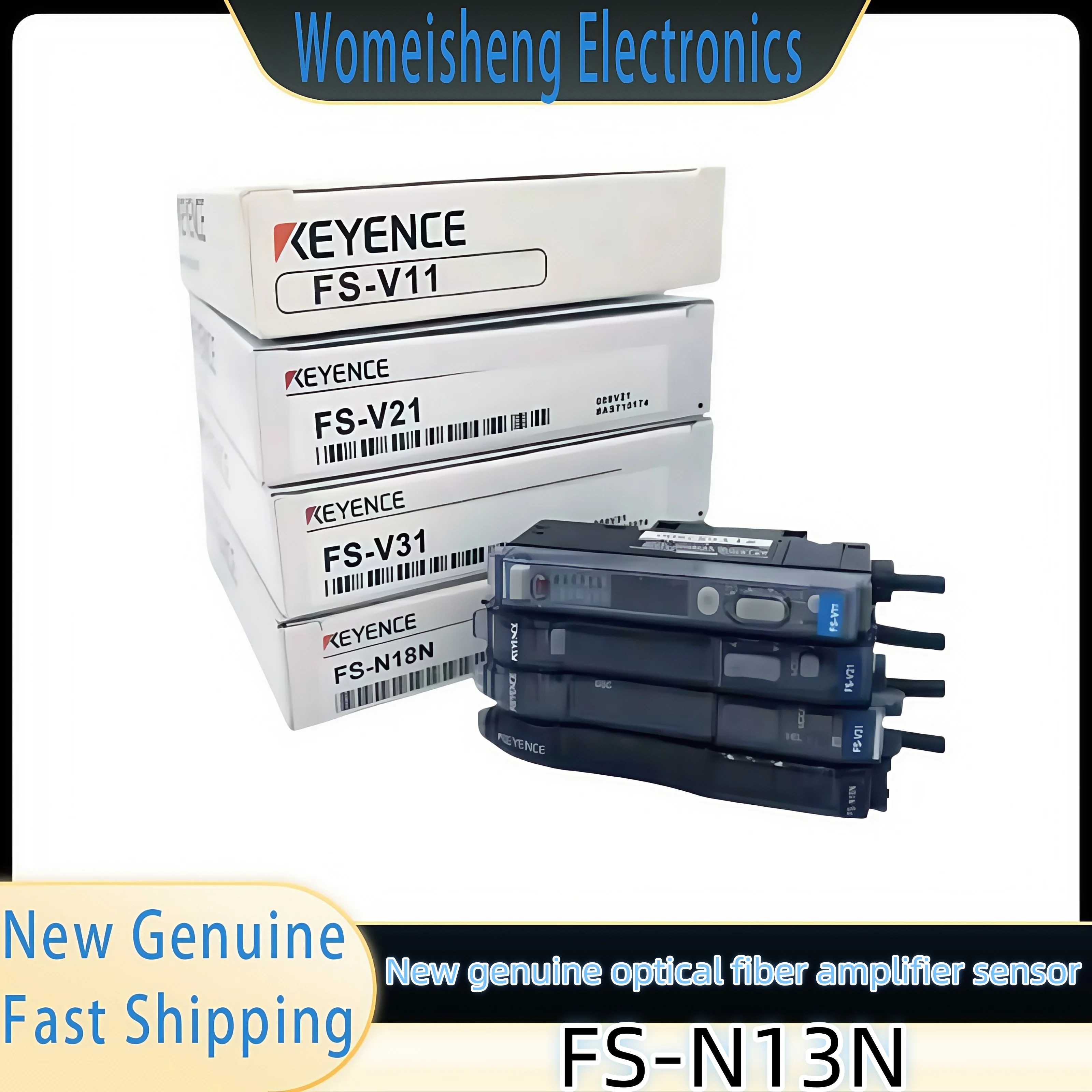 New Genuine FS-N13N Fiber Amplifier Sensor 1PCS