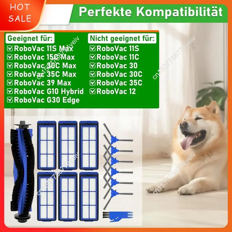 قطع غيار للمكنسة الكهربائية الروبوتية الهجينة Eufy Robovac 11S Max و15C Max و30C Max وG30 Edge وG10 A62X