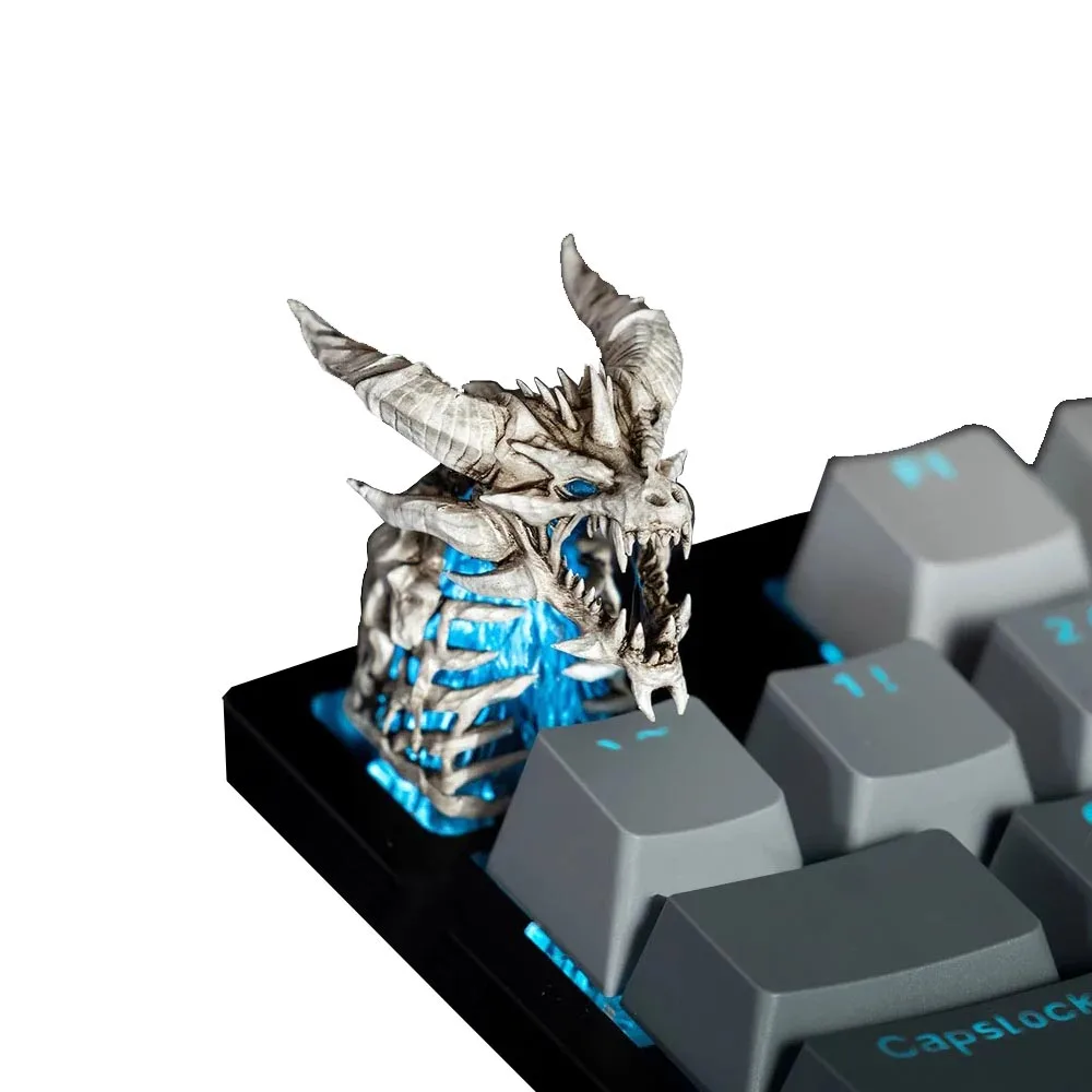 

Индивидуальные игровые колпачки для клавиш, механическая клавиатура ESC, колпачки для клавиш Cherry MX Switch, колпачки для клавиш Sindragosa Blue Dragon, полимерные колпачки для клавиш