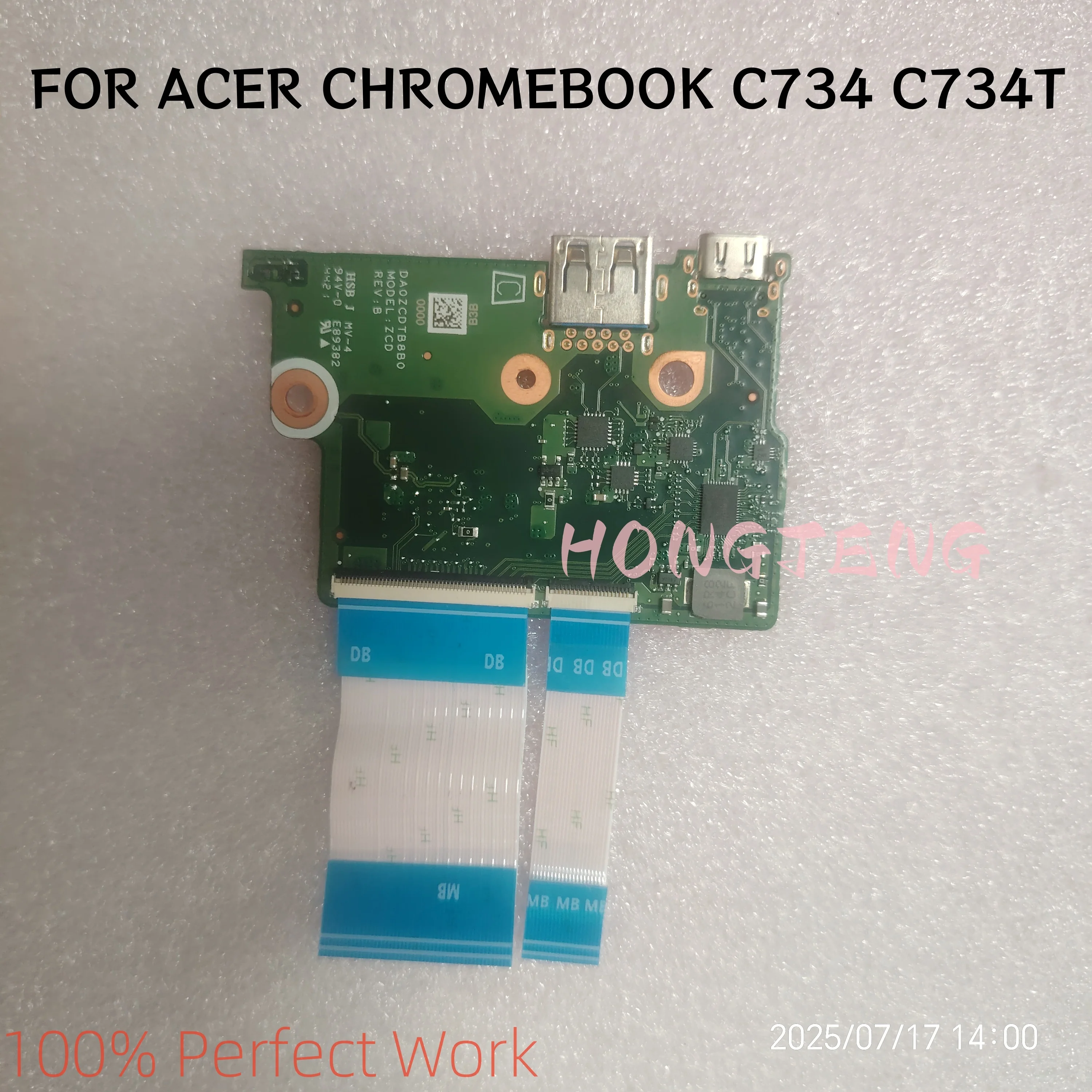 

For ACER CHROMEBOOK C734 C734T DA0ZCDTB8B0 USB TYPE-C board with cable Tested Fast Shipping